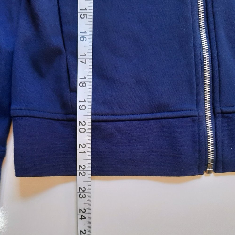 TOMMY HILFIGER SPORT NWOT Navy "TOMMY" Stripe Sleeve Full Zip Hoodie S - Picture 8 of 10
